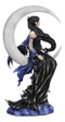 Large Celestial Crescent Moon Solace Fairy Statue 12"H By Nene Thomas Decor