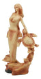 Ebros Ocean Marine Mermaid Princess With Sea Turtle Decor Statue In Faux Wood Resin
