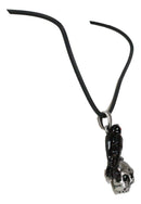 Ebros Infected Red Eyed Raven On Skull Pendant Jewelry Necklace Lead Free Pewter