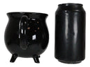 Ceramic Wicca Hocus Pocus Witch Potion Broil Black Cauldron Mug Cup With Handle