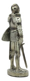 Medieval Suit Of Armor Statue 7"H Swordsman Brave Lionheart Knight Figurine