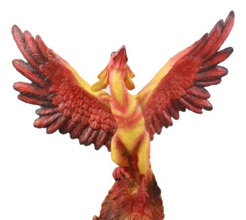 Ebros Fawkes Resurrection of The Phoenix Fire Bird Statue Symbol of Transformation and Rebirth Figurine - Ebros Gift