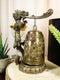 Ebros Auspicious Feng Shui Oriental Dragon King Imperial Gong Bell Replica Figurine