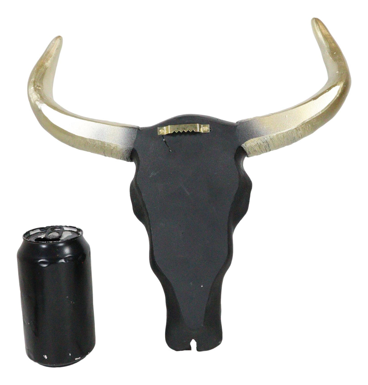 Black And Gold Tribal Floral Tattoo Tooled Filigree Bull Cow Skull Wall Decor