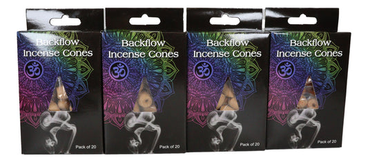 Backflow Incense Cones Pack of 20 Jasmine Scent For Backflow Incense Burners