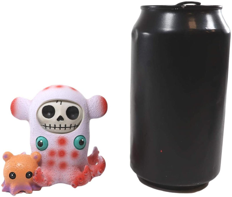 Ebros Furry Bones Pink Giant Squid Skeleton Nautical Cephalopod Furrybones
