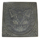 Pack Of 3 Wicca Mystic Black Cat Sees Tells Fortune Teller Resin Stepping Stones