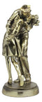Unconditional Surrender Bronzed Navy Sailor Kissing Nurse Statue World War 2