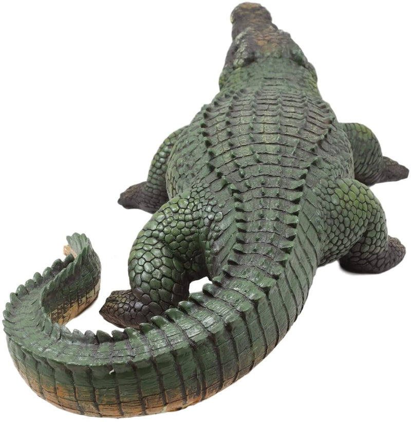 Ebros 21" Long Realistic Alligator Crocodile Statue Home and Garden Figurine - Ebros Gift