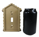 Pack of 2 Rustic Log Cabin Deer Antlers Single Toggle Switch Wall Outlet Plate