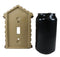 Pack of 2 Rustic Log Cabin Deer Antlers Single Toggle Switch Wall Outlet Plate