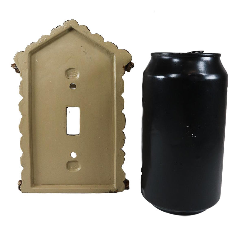 Pack of 2 Rustic Log Cabin Deer Antlers Single Toggle Switch Wall Outlet Plate