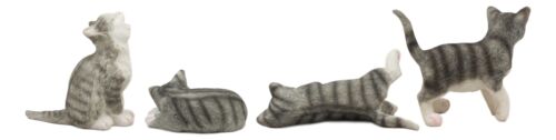 Crazy For Cats Four Playful Kitten Statues Adorable Kitty Cat Animal Figurines