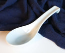Ebros Made In Japan Ceramic Glossy White Soup Spoons With Ladle Hook Set Of 6
