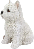 Ebros Sitting West Highland Terrier White Westie Puppy Dog Statue 6.75"High