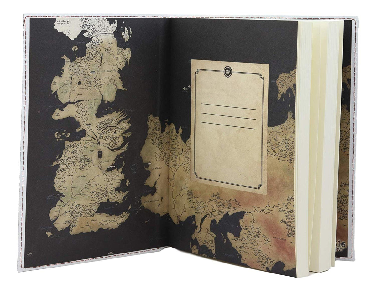 Game of Thrones Targaryen Dragon Sigil Fire and Blood Embossed Journal 5"x7" - Ebros Gift