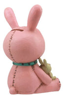 Furrybones Pink Bunny Voodoo Skeleton Money Bank Statue 6"H Furry Bones Bun Bun