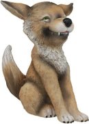 Ebros Sinister Grinning TeeHee Pets Collectible Statue 4.25"Tall (Coyote)