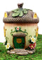 Ebros Gift Enchanted Fairy Garden Miniature Squirrel Acorn Cottage House Figurine 6.5" H Do It Yourself Ideas for Your Home