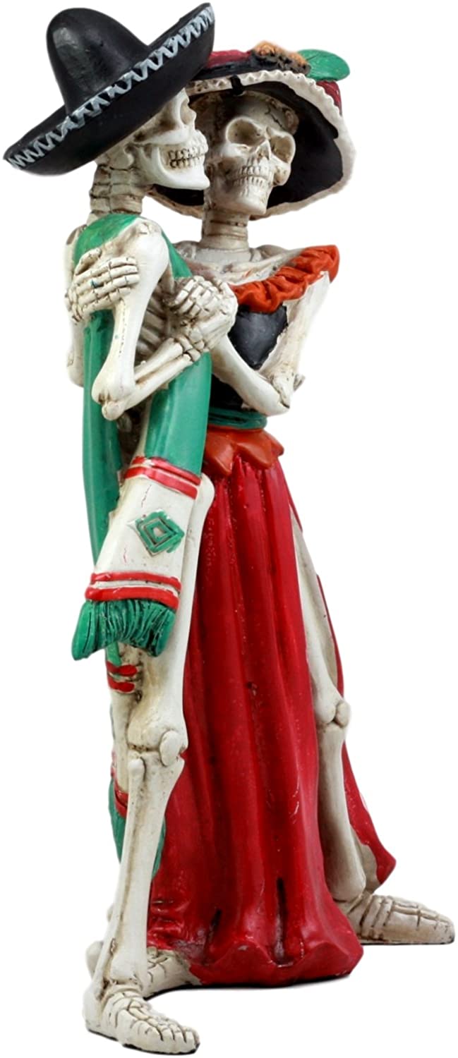 Ebros Day of the Dead Celebration Skeleton Couple Dancing Figurine 12 inch