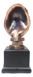 Rainforest Silverback Gorilla Head Bust Statue in Bronze Electroplated Finish