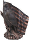 Ebros 10.5"H Lifelike USA Flag Patriotic Bald Eagle Perching On Tree Sculpture - Ebros Gift