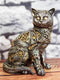 Ebros Steampunk Cyborg Cat with Clockwork Gears Nuts and Bolts Statue 8" Tall