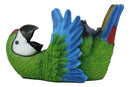 Ebros Rio Rainforest Jungle Green Scarlet Macaw Parrot Wine Bottle Holder