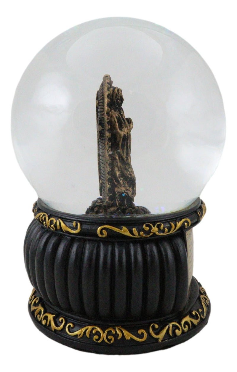 Catholic Our Lady Of Guadalupe Mother Mary Blessed Virgin Water Globe Figurine