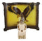 Rustic Western Swooping Bald Eagle Bird Faux Birchwood Wall Plug In Night Lights