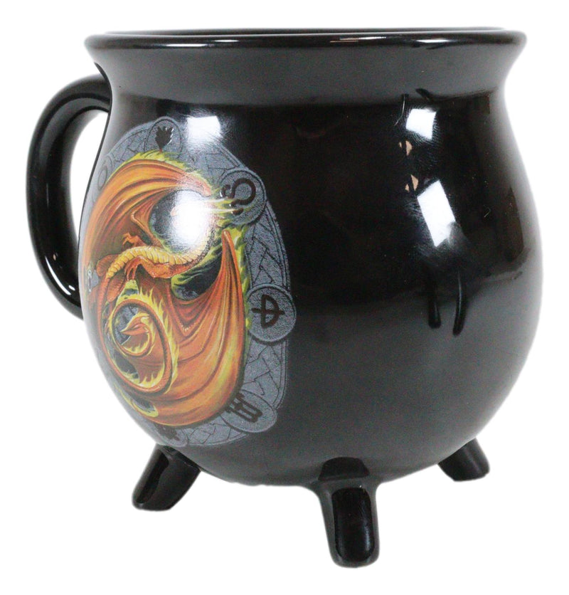 Wicca Sabbats Wheel of The Year Beltane Dragon Heat Color Changing Cauldron Mug