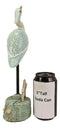 Blue Heron On Beach Getty Post With Starfish And Fishing Net Decorative Statue