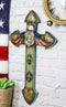 Western USA Air Force Eagle Badge American Flag Wings Hearts Memorial Wall Cross