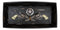Ebros Rustic Cowboy Dual Revolver Six Shooter Western Star & Ropes Jewelry Dish Tray