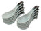 Pack Of 10 Artistic Designer Blue Black Ombre Ceramic Ladle Hook Soup Spoons