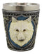 Spirit Full Moon Alpha White Snow Wolf 2-Ounce Shot Glass Set Of 4