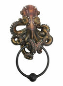 Steampunk Octopus Kraken Tentacle Warrior Decorative Resin Door Knocker Figurine
