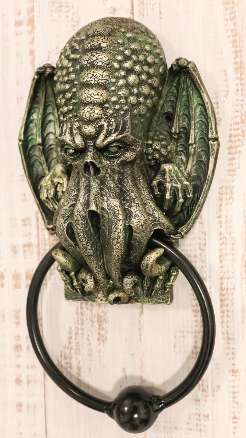 Ebros Nautical Ocean Monster Cthulhu Kraken Octopus Door Knocker Sculpture