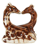 Zoo Safari Giraffe Lovers Ceramic Magnetic Salt Pepper Shakers Set Figurines