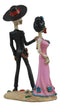 Day of The Dead Latin Tango Skeleton Couple Dancing Statue 5.75"HDias De Muertos