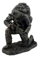 Prayer For Courage Kneeling Soldier Statue Honor & Valor Military Marine Unit