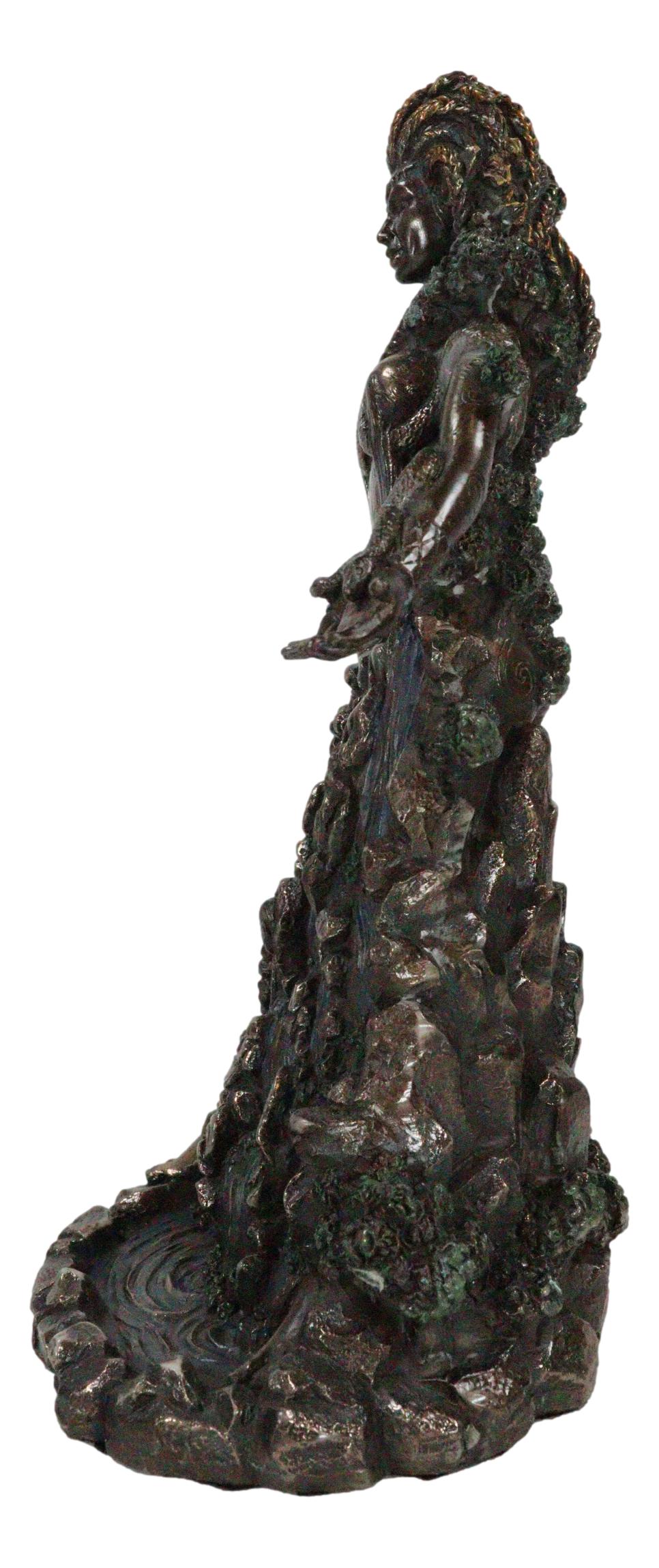 Irish Triple Goddess Danu Statue Mother Earth Goddess Don Gaia Wiccan Figurine - Ebros Gift
