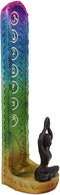 Ebros Gift Rainbow Spiral Goddess Feminine Incense Stick Burner (Upright Pose)