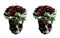 Pack Of 2 Day Of The Dead Skull Planters Bowls 7"L Bronze Finish Decor Accent