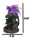 Metallic Purple Dragon On Greenman Tree Canopy Backflow Incense Cone Burner