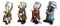Medieval Knight Crusader Templar Sword Axe Shield Armor Mini Figurine Set of 4
