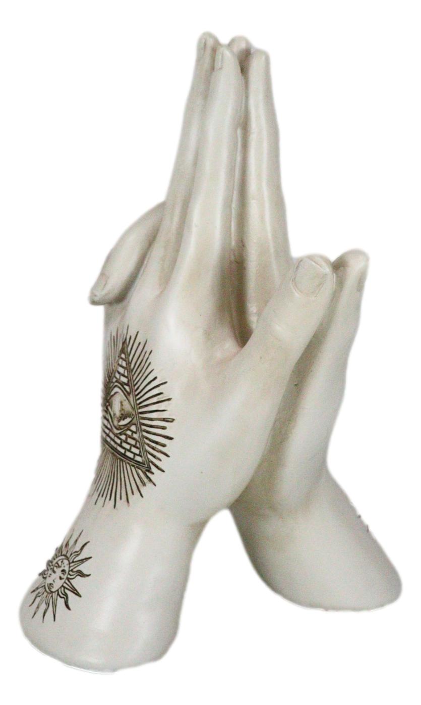 Psychic Fortune Teller Chirology Palmistry Hand Palm Gun Formation Figurine