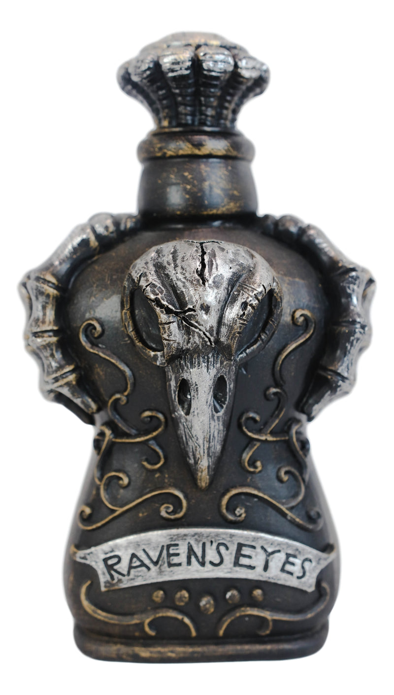 Ceramic Witchcraft Mad Doctor Skeleton Claws Poe Ravens Eyes Skull Potion Bottle
