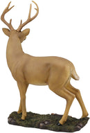 Ebros Gift Wildlife 8 Point Trophy Buck Statue 15" H Whitetail Deer Figurine