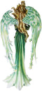 Ebros Large 21.75" Tall Iridescent Peacock Flower Fairy Mother Decorative Statue